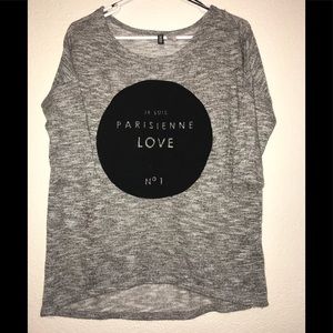 Ooh LaLa H&M Gray Pullover Sweater